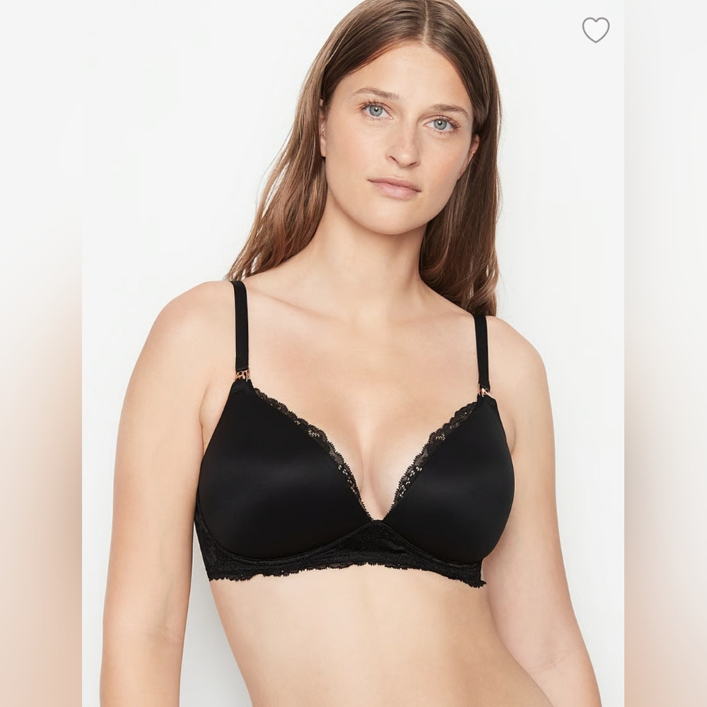2 Victoria's Secret Black Lace Trim Bra